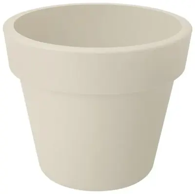 Elho green basics top planter bloempot 40 cm katoen wit - afbeelding 1