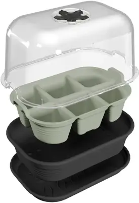 Elho Green Basics zaaitray 22cm steengroen - afbeelding 2