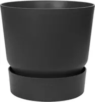 Elho Greenville bloempot 14 cm living black - afbeelding 1