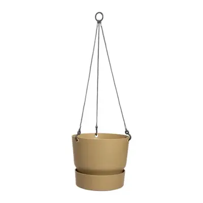 Elho Greenville Hangschaal kunststof 24 cm Goudkleurig Zand - afbeelding 4