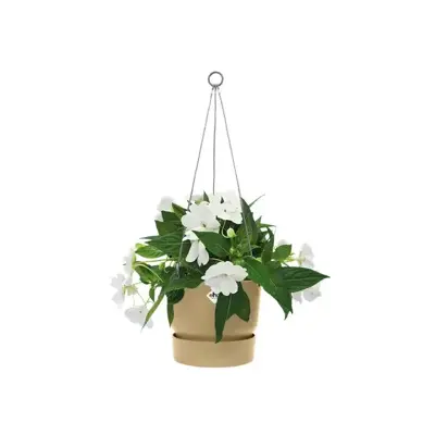 Elho Greenville Hangschaal kunststof 24 cm Goudkleurig Zand - afbeelding 5