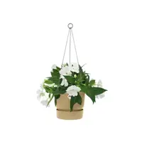 Elho Greenville Hangschaal kunststof 24 cm Goudkleurig Zand - afbeelding 5