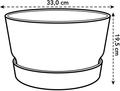 Elho Greenville schaal 33 cm bladgroen - afbeelding 3