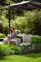 Elho Greenville terrace Trough kunststof bloembak 60 blad groen - afbeelding 5