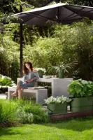 Elho Greenville terrace Trough kunststof bloembak 80 blad groen - afbeelding 5