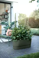 Elho Greenville terrace Trough kunststof bloembak 80 blad groen - afbeelding 8
