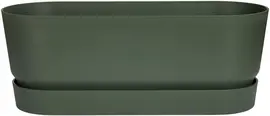 Elho Greenville Trough Long kunststof bloembak 50 cm blad groen - afbeelding 1