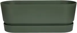 Elho Greenville Trough Long kunststof bloembak 50 cm blad groen - afbeelding 1