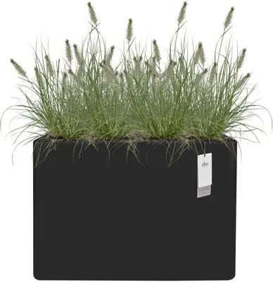 Elho June Brick Divider 80 - Zwart - L 79 x B 29 x H 59 cm - Binnen en Buiten - 100% gerecycled - afbeelding 2