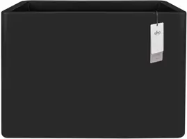 Elho June Brick Divider 80 - Zwart - L 79 x B 29 x H 59 cm - Binnen en Buiten - 100% gerecycled - afbeelding 1