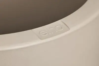 Elho June Round High 40 - Beige - Ø 39 x H 70 cm - Binnen en Buiten - 100% gerecycled - afbeelding 3