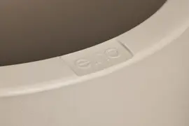 Elho June Round High 40 - Beige - Ø 39 x H 70 cm - Binnen en Buiten - 100% gerecycled - afbeelding 3