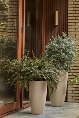 Elho June Round High 40 - Beige - Ø 39 x H 70 cm - Binnen en Buiten - 100% gerecycled - afbeelding 6