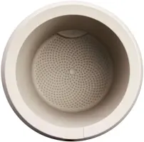 Elho June Split High 46 - Beige - Ø 46 x H 53 cm - Binnen en Buiten - 100% gerecycled - afbeelding 4