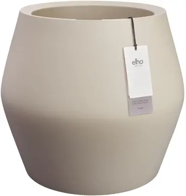 Elho June Split Low 46 - Beige - Ø 46 x H 42 cm - Binnen en Buiten - 100% gerecycled - afbeelding 1