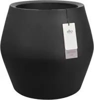 Elho June Split Low 46 - Zwart - Ø 46 x H 42 cm - Binnen en Buiten - 100% gerecycled - afbeelding 1