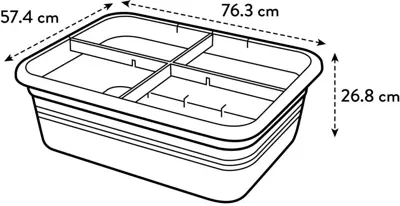 Elho Kweekbak green basics L living black - afbeelding 3