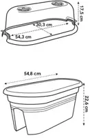 Elho Kweekhuis Green Basics Balcony grow set 55cm Living Black - afbeelding 7