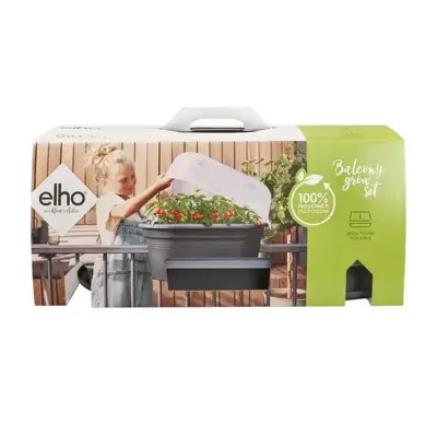 Elho Kweekhuis Green Basics Balcony grow set 55cm Living Black - afbeelding 9