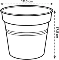 Elho kweekpot green basics 19cm steengroen - afbeelding 7