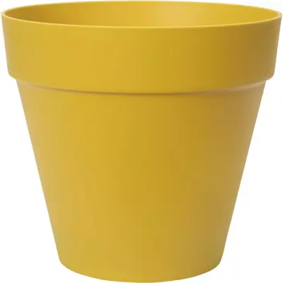 Elho loft urban bloempot rond 25 cm oker - afbeelding 1