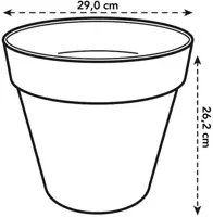 Elho Loft Urban bloempot rond 30 cm Lavendel Lila - afbeelding 3