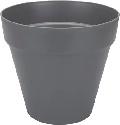 Elho loft urban bloempot rond 70 cm antraciet - afbeelding 1