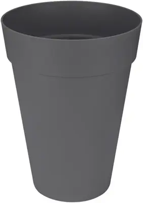 Elho loft urban bloempot rond hoog 35 cm antraciet - afbeelding 1