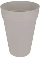 Elho loft urban bloempot rond hoog 35 warm grijs - afbeelding 1