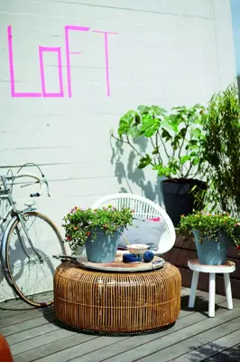 Elho loft urban bloempot rond met wielen 40 cm antraciet - afbeelding 2