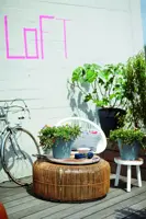 Elho loft urban bloempot rond met wielen 40 cm antraciet - afbeelding 2