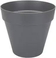 Elho loft urban bloempot rond met wielen 40 cm antraciet - afbeelding 1
