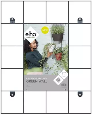 Elho loft urban green wall rek living black - afbeelding 1