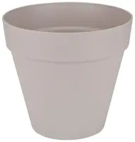 Elho loft urban rond weels bloempot 50 warm grijs - afbeelding 1