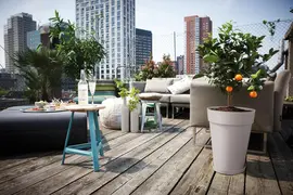Elho Loft Urban Schotel rond 34 cm warm grijs - afbeelding 2