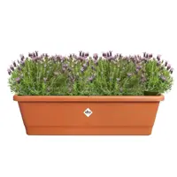 Elho Noa balkonbak L 65 cm terra - afbeelding 5