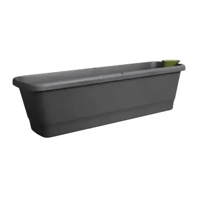 Elho Noa balkonbak L 65cm living black - afbeelding 1