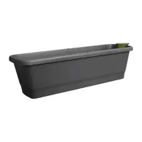 Elho Noa balkonbak L 65cm living black - afbeelding 1