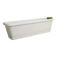 Elho Noa balkonbak L 65cm warm grijs - afbeelding 1