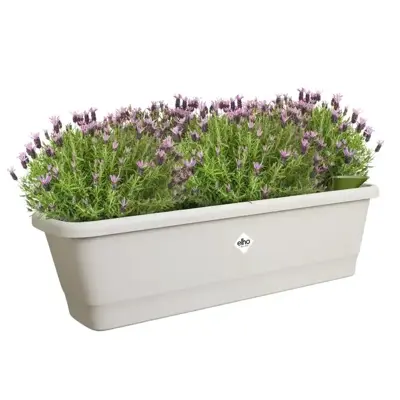 Elho Noa balkonbak L 65cm warm grijs - afbeelding 5