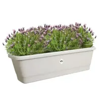 Elho Noa balkonbak L 65cm warm grijs - afbeelding 5