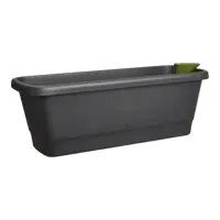 Elho Noa balkonbak M 52cm living black - afbeelding 1