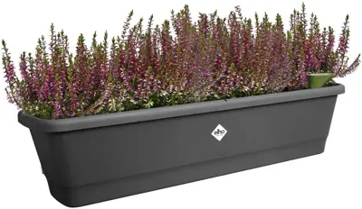Elho Noa balkonbak XL 80cm living black - afbeelding 5