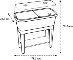 Elho Noa kweektafel warm grijs - afbeelding 6