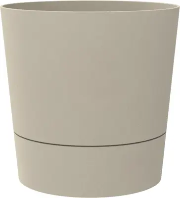 elho plantenbak foss rond d25 h24cm Paddenstoel beige - afbeelding 1