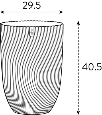 elho plantenbak sereh hoog d30 h41cm Scandinavisch groen - afbeelding 7