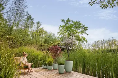 elho plantenbak sereh hoog d30 h41cm Scandinavisch groen - afbeelding 4