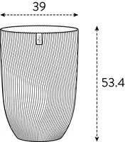 elho plantenbak sereh hoog d40 h53cm Paddenstoel beige - afbeelding 7