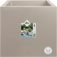 elho Plantenbak vivo next vierkant d40 h38cm paddenstoel beige - afbeelding 1