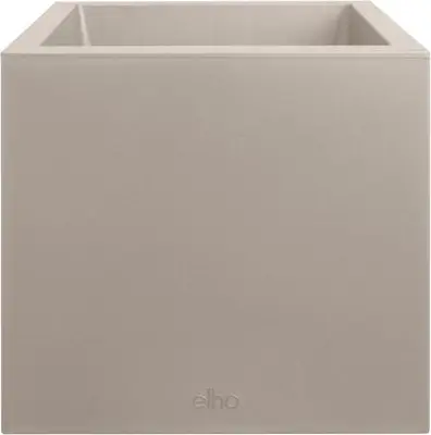 elho Plantenbak vivo next vierkant d40 h38cm paddenstoel beige - afbeelding 2